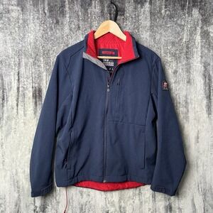 Chic Fil-A Blue Red Small Employee Work Jacket Unisex Size US S